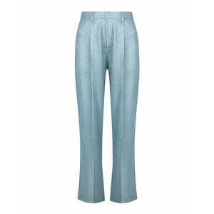 NEW FOREVER UNIQUE women's metallic trouser in blue